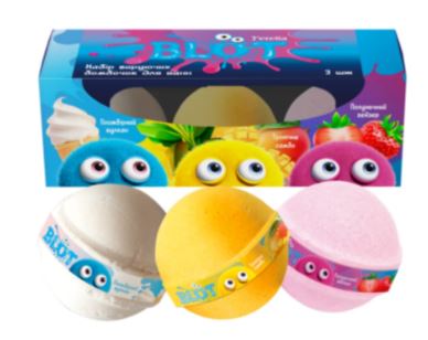  ➡️ JERELIA (J'ERELIA)- Tomboló fürdőbomba készlet 3 golyóból, Blot 🛒